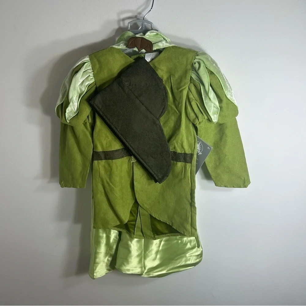 Disney Prince Naveen Costume NEW Sz 4 Princess and the Frog Green Kids Cape - Picture 2 of 8